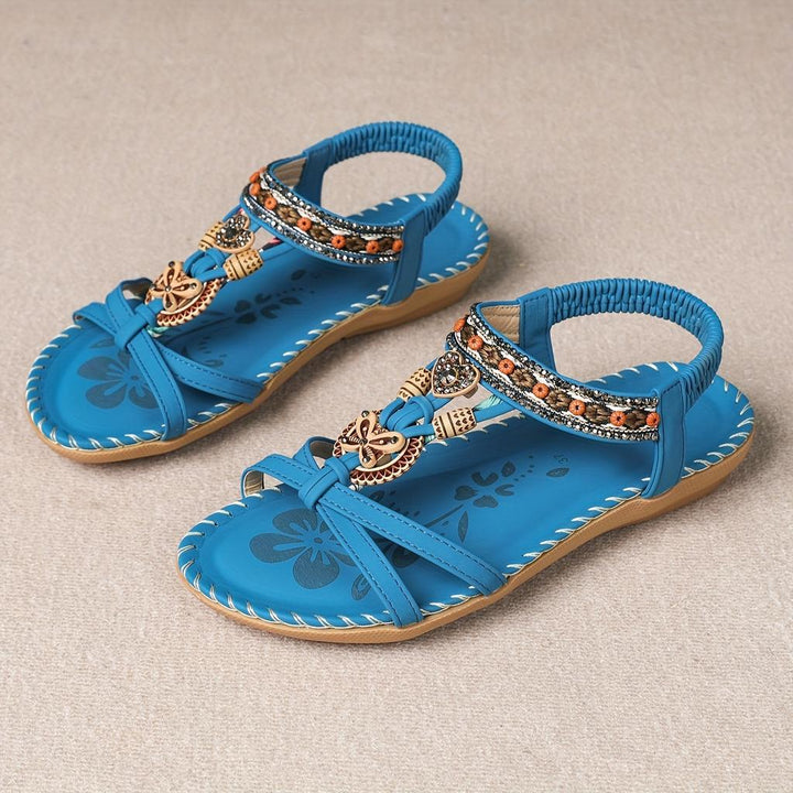Marie | Sandales Style Ibiza Alliant Confort et Élégance