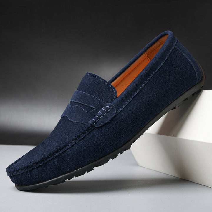 Liam | Mocassins rétro en daim pour homme