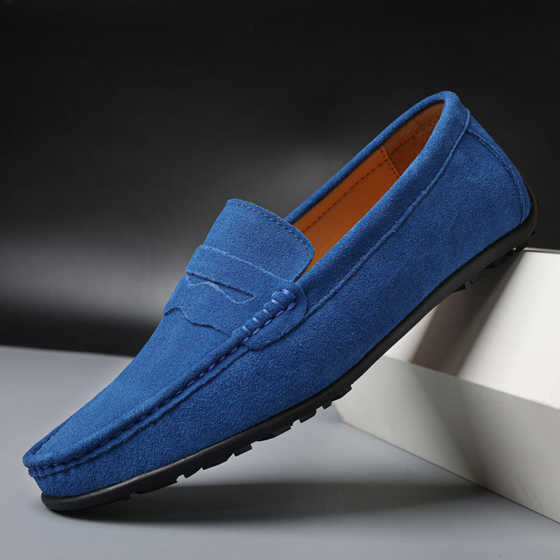 Liam | Mocassins rétro en daim pour homme