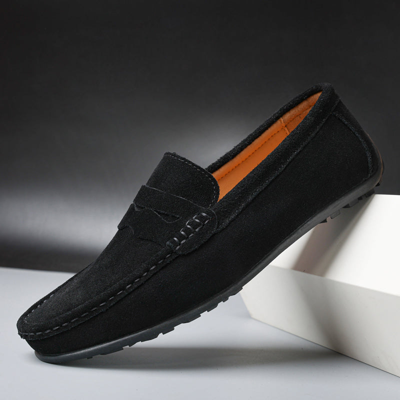 Liam | Mocassins rétro en daim pour homme