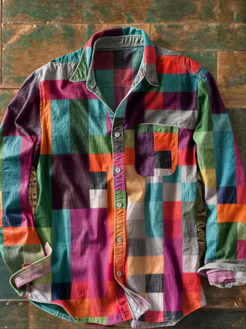 Laurent™| CHEMISE MOSAÏQUE SIGNATURE