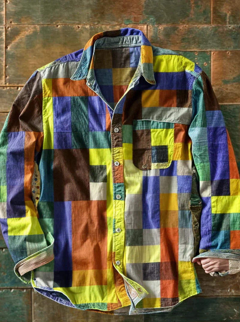 Laurent™| CHEMISE MOSAÏQUE SIGNATURE