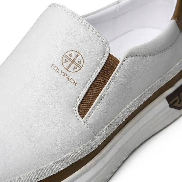 Arthur – Baskets Homme Slip-On en Cuir