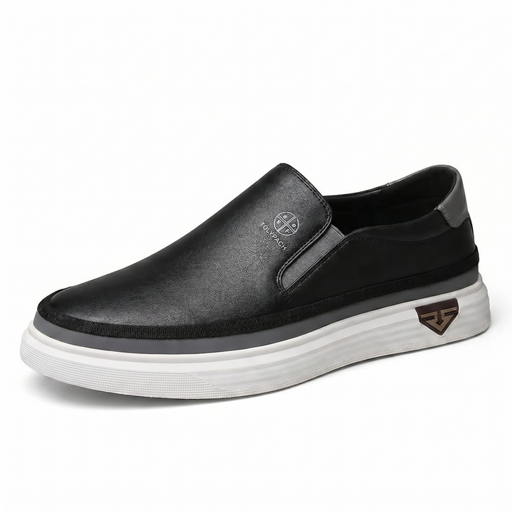 Arthur – Baskets Homme Slip-On en Cuir
