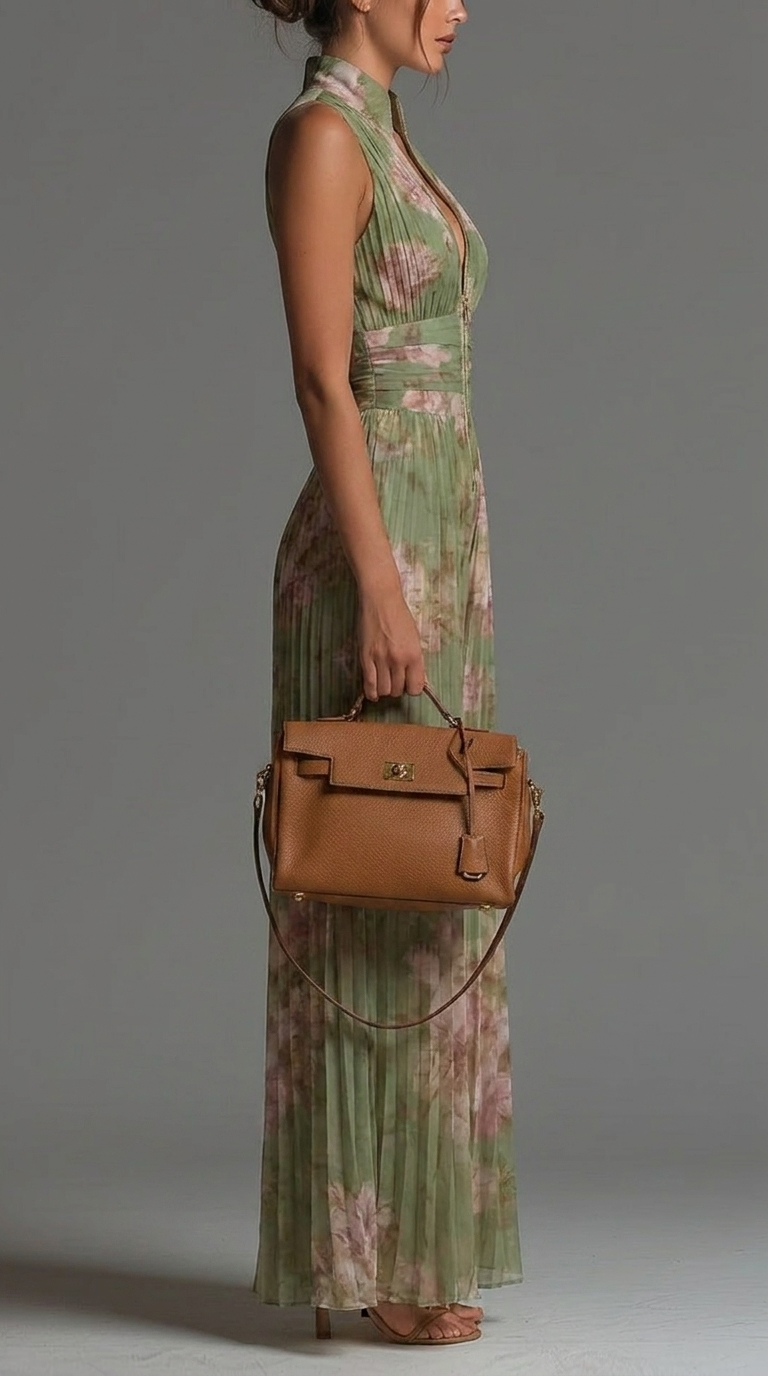 Madeleine | Combinaison plissée en mousseline florale