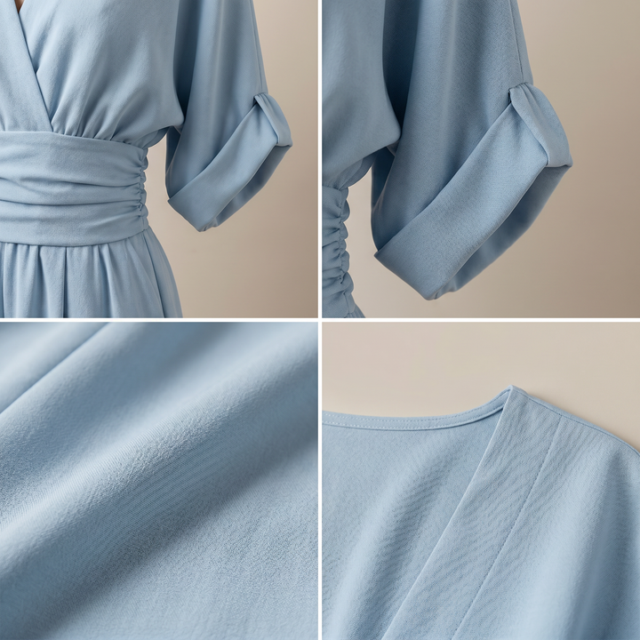 Eva | Combinaison élégante à encolure en V et taille haute