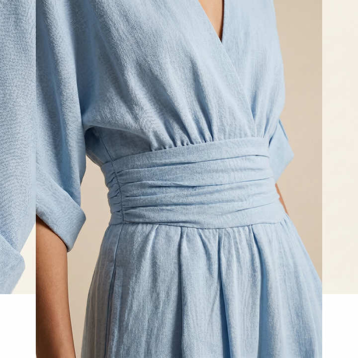 Eva | Combinaison élégante à encolure en V et taille haute