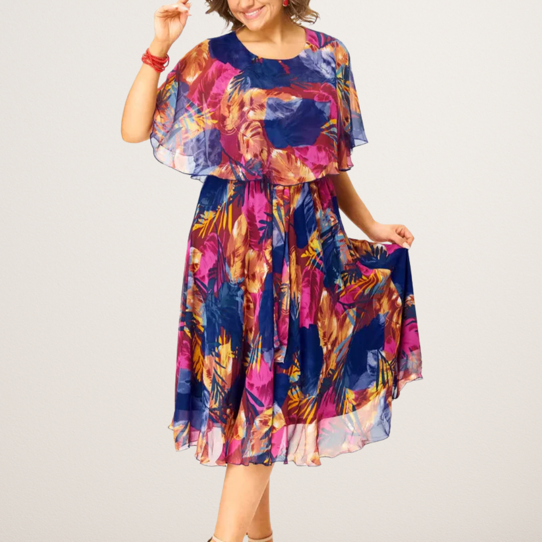Barbara | Robe en Mousseline Grande Taille Confortable