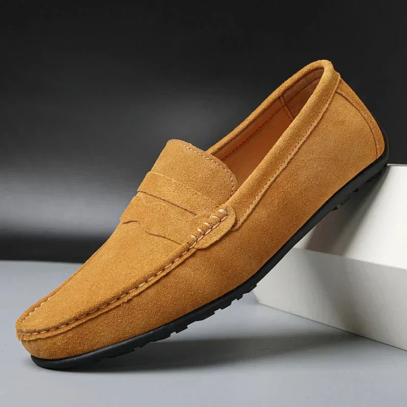 Liam | Mocassins rétro en daim pour homme