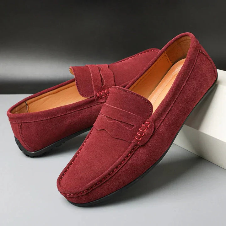 Liam | Mocassins rétro en daim pour homme