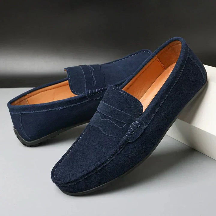 Liam | Mocassins rétro en daim pour homme