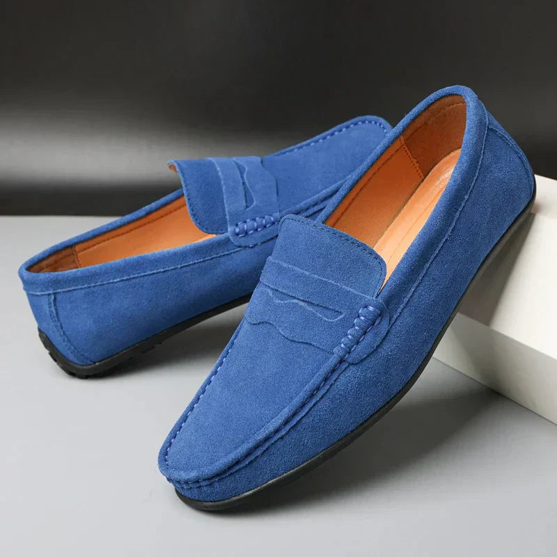 Liam | Mocassins rétro en daim pour homme