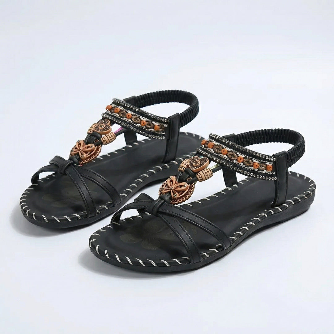 Marie | Sandales Style Ibiza Alliant Confort et Élégance