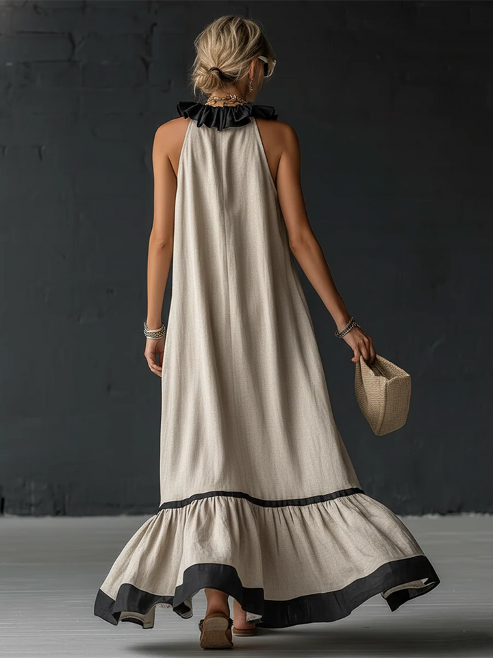 Élodie | Robe Maxi Romantique À Volants Élégante