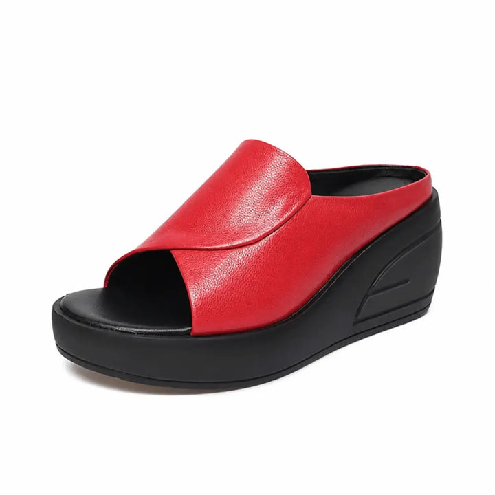 Celine | Mule Compensée Confort & Semelle Épaisse