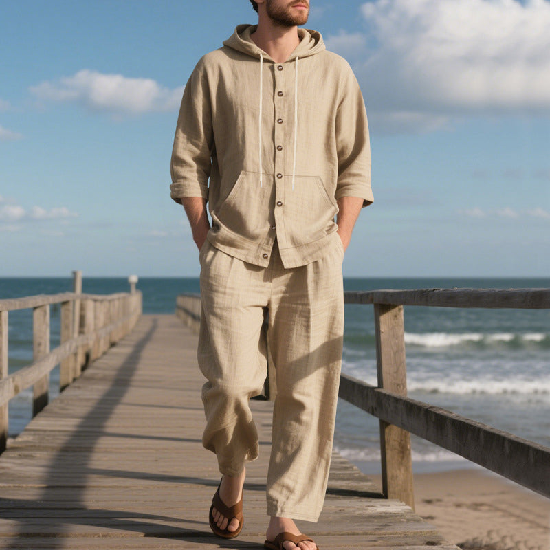 Ensemble Pantalon Large et Sweat à Capuche