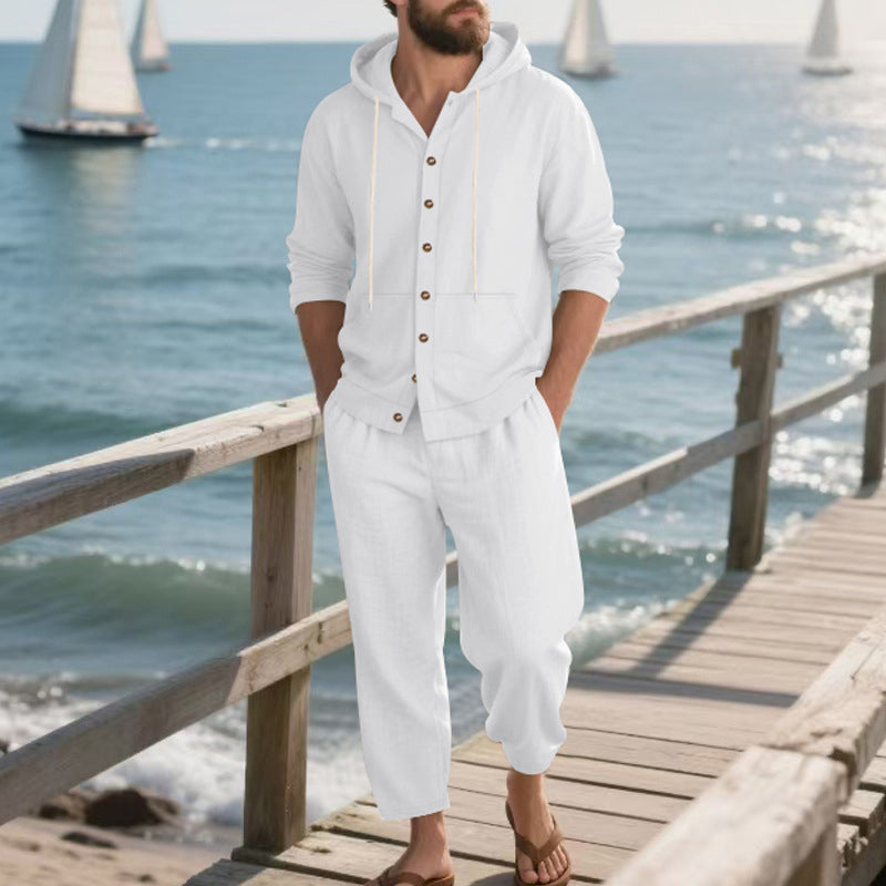 Ensemble Pantalon Large et Sweat à Capuche