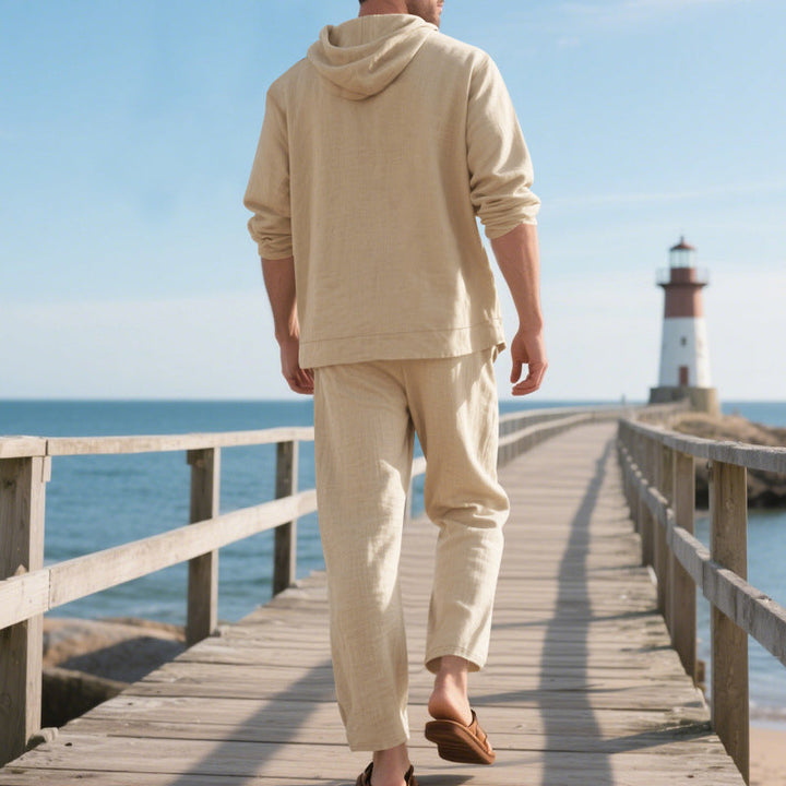 Ensemble Pantalon Large et Sweat à Capuche