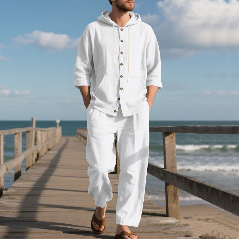 Ensemble Pantalon Large et Sweat à Capuche
