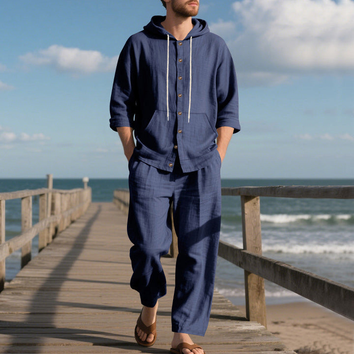 Ensemble Pantalon Large et Sweat à Capuche