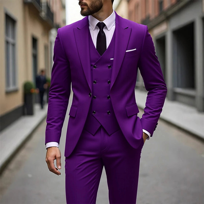 Ensemble 3 Pièces Slim Fit pour Homme